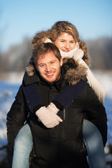 Obraz premium Happy young couple