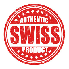 Authentic swiss product stamp
