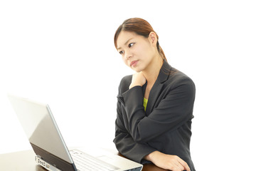 肩痛を訴える女性