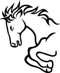 Horse tattoo design