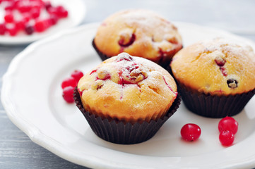Muffins with cranberry
