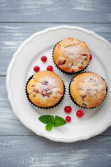 Muffins with cranberry