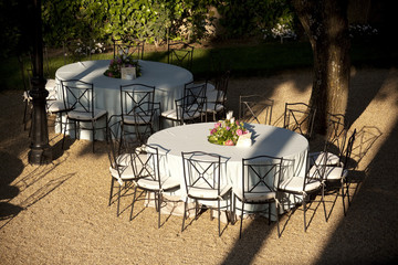 Banquet tables for events and weddings