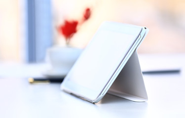 Digital tablet. Modern device for business and work.