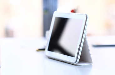 Digital tablet. Modern device for business and work.