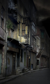 Fototapeta Spooky alley