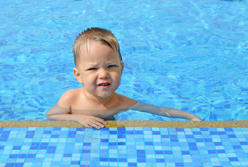 baby in pool