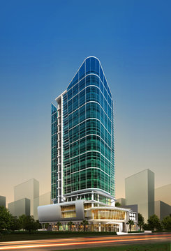 3d render of building 