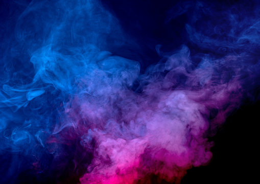 Blue Pink Smoke Steam Background On Stock Illustration 2254843321