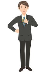 ビジネスマン　お任せください