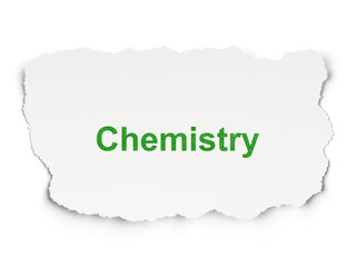 Education concept: Chemistry on Paper background