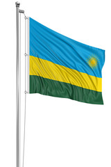 3D Rwanda flag