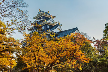 Naklejka premium Okayama Castle in Japan