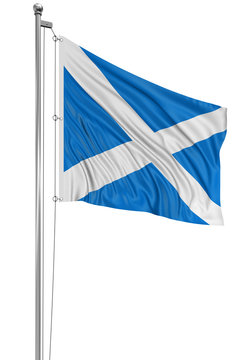 3D Scottish flag