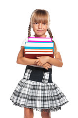 Girl with books