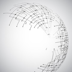 Abstract technology globe