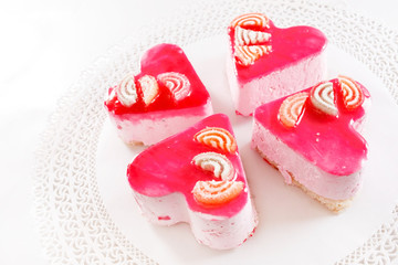 heart cakes