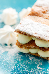 millefeuille with vanilla cream
