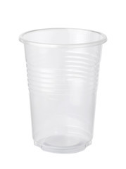 Empty plastic cup