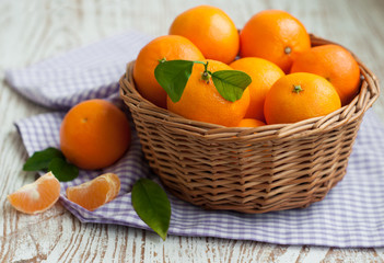 Tangerine with segments