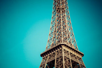 The Eiffel tower,the most popular landmarks in the world