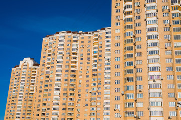 Fototapeta na wymiar Modern apartment building in Moscow, Russia