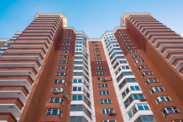 Modern apartment building in Moscow, Russia