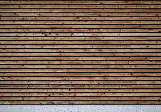 Braune verwitterte Holzpaneelen
