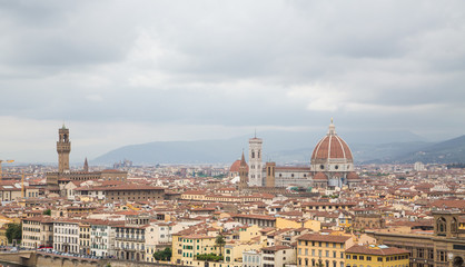 Fototapeta na wymiar Domes Over Florence