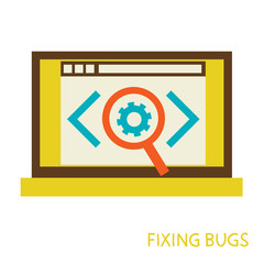 process of fixing bugs