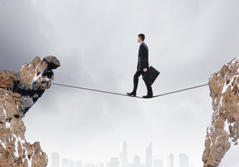 Risky businessman
