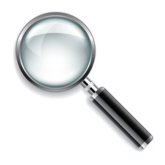 Magnifying glass vector illustration
