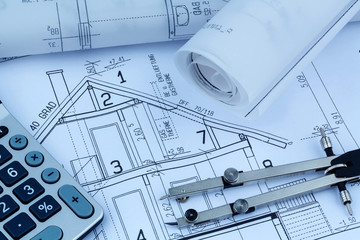 house plan with calculator
