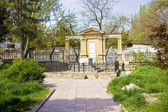 Grave of artist Ivan Aivazovsky. 1900 year