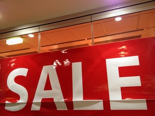 Sale Werbung im Einzelhandel