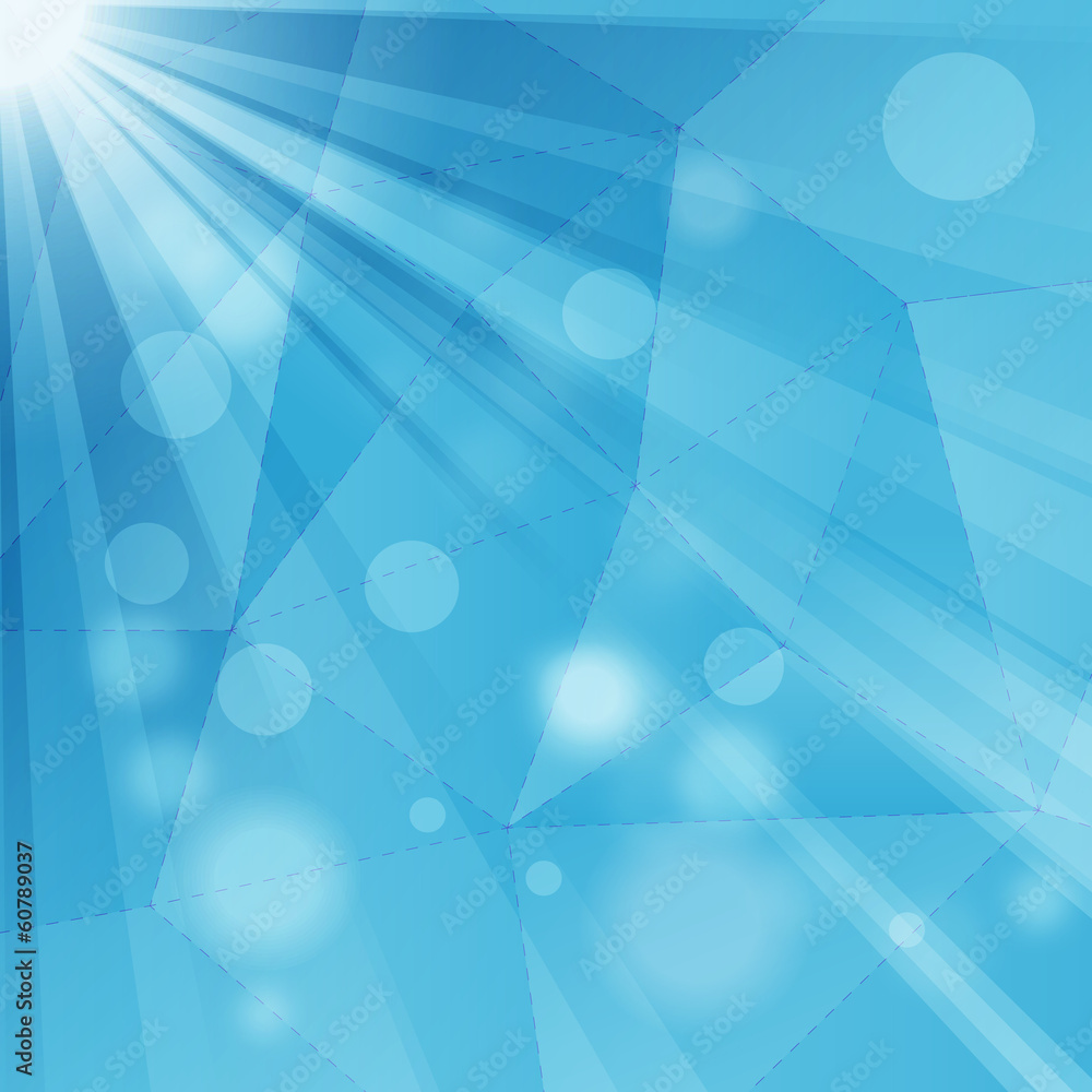 Poster abstract geometrical background with rays