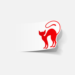 realistic design element: cat