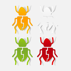 realistic design element: beetle
