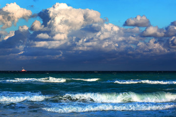 boat in ocean