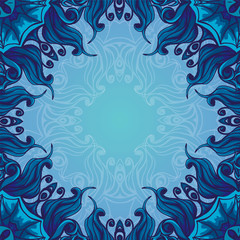 Художественная зимняя рамка