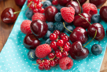 Fresh cherries berries