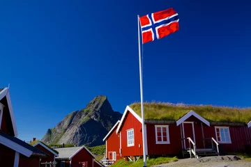 Zelfklevend Fotobehang Traditional Norway © harvepino