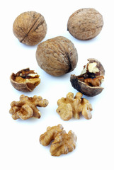 Walnuts isolated