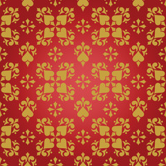 Seamless vintage wallpaper background for design.