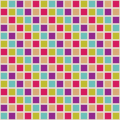 Seamless pattern with colored squares.
