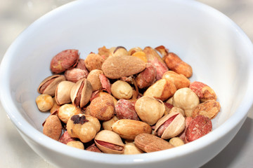 Roasted Nuts in a Bowl