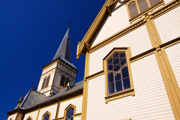 Fototapeta na wymiar Detail of Lofoten cathedral
