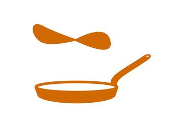 po&ecirc;le &agrave; cr&ecirc;pes - Chandeleur - marron