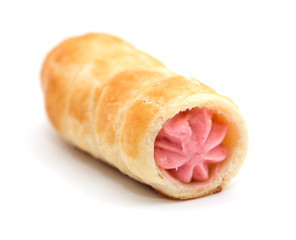 tube with cream on a white background. macro