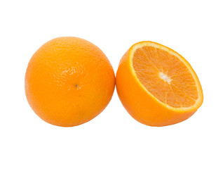 orange on white background